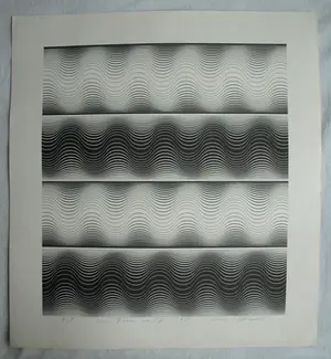 Niet of onleesbaar gesigneerd - Zeefdruk , Kinetisch , Op-Art – No 37 – gesigneerd - 1978 – 65 x 60 cm kopen? Bied vanaf 1!