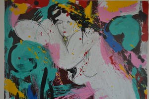 Nic Jonk - zeefdruk - "Melancholie" - handgesigneerd kopen? Bied vanaf 1!