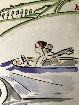 Kees van Dongen - Kees van Dongen - In de auto - 1925 kopen? Bied vanaf 495!