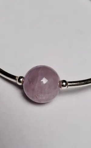 Buy Nieuwe zilveren armband met Amethist  edelsteen? Bid from 37!