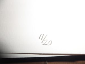 Ko Aarts - Zeefdruk, Titel: "Finishing touch". kopen? Bied vanaf 30!