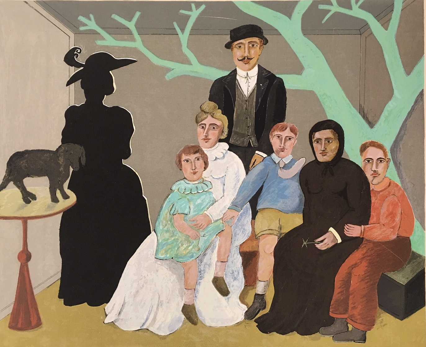 Niet of onleesbaar gesigneerd - Zeefdruk, Family kopen? Bied vanaf 1!