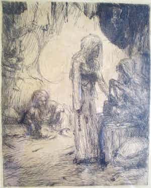 Marius Bauer - Ingelijste ets verkocht voor € 80!