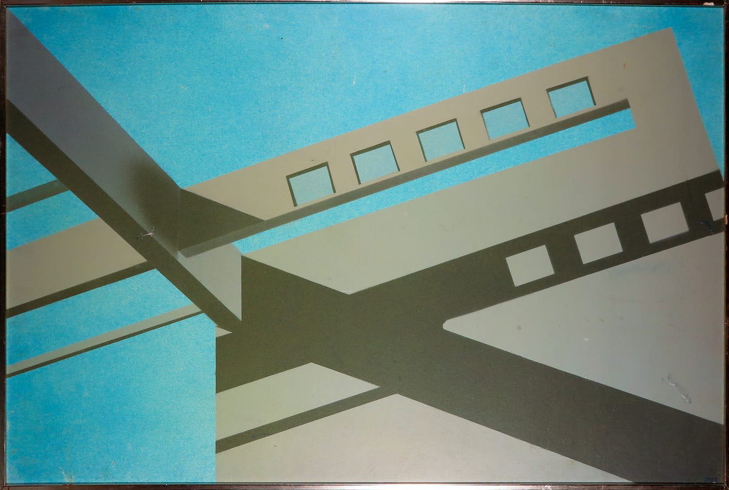 John Piket - Acryl op paneel, Projectie - Ingelijst (Groot) kopen? Bied vanaf 1!