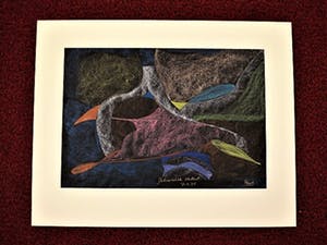 Paul Koning - Bijzonder Psychedelisch jaren 70 Pastel "Galactisch Stelsel" gesigneerd kopen? Bied vanaf 10!