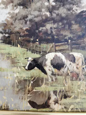Willem de Kok - Drinkende koeien in landschap kopen? Bied vanaf 179!