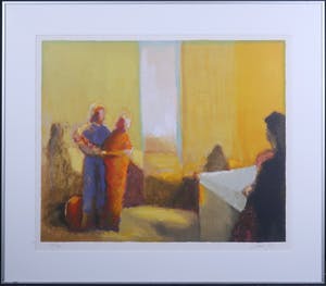 Han Mes - Zeefdruk, Circus - Ingelijst kopen? Bied vanaf 50!