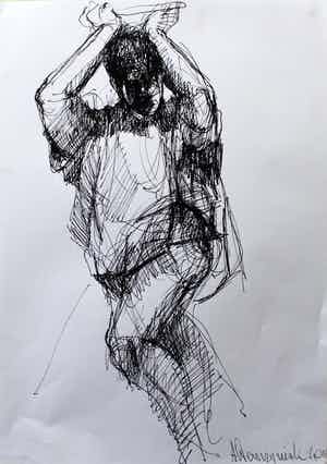 Andrzej Wawrzyniak - Atlas (schets) verkocht voor € 35!