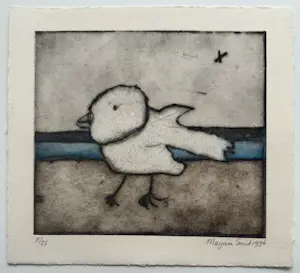 Marjan Smit - handgesigneerde zeefdruk | 'Zonder titel' | 1996 kopen? Bied vanaf 10!