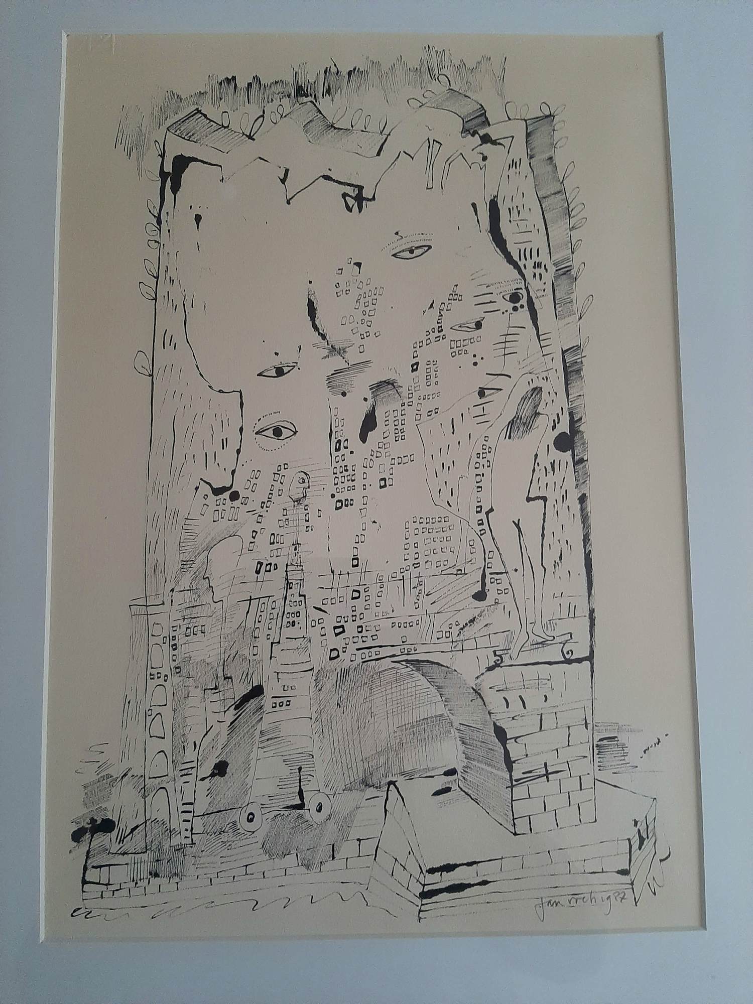Jan Voets - Inkttekening, zonder titel kopen? Bied vanaf 40!