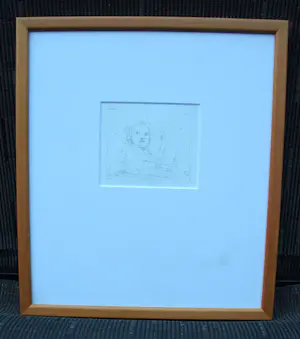Co Westerik - Litho: Meisje met pop - 1996 (nette lijst !) kopen? Bied vanaf 100!