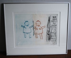 Nicolle Meijlink - Hij en Zij - droge naald ets - oplage nr 1 uit slechts 6 ex. kopen? Bied vanaf 50!