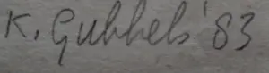 Klaas Gubbels - Pentekening - 1983 kopen? Bied vanaf 295!