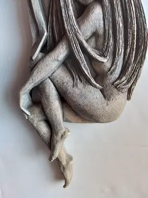 Niet of onleesbaar gesigneerd - Fraai wandsculptuur met exodische dames kopen? Bied vanaf 1!