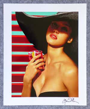 Mario Testino - Autogramm auf Fotografie Jessica Alba Campari Calendar verkocht voor € 49!