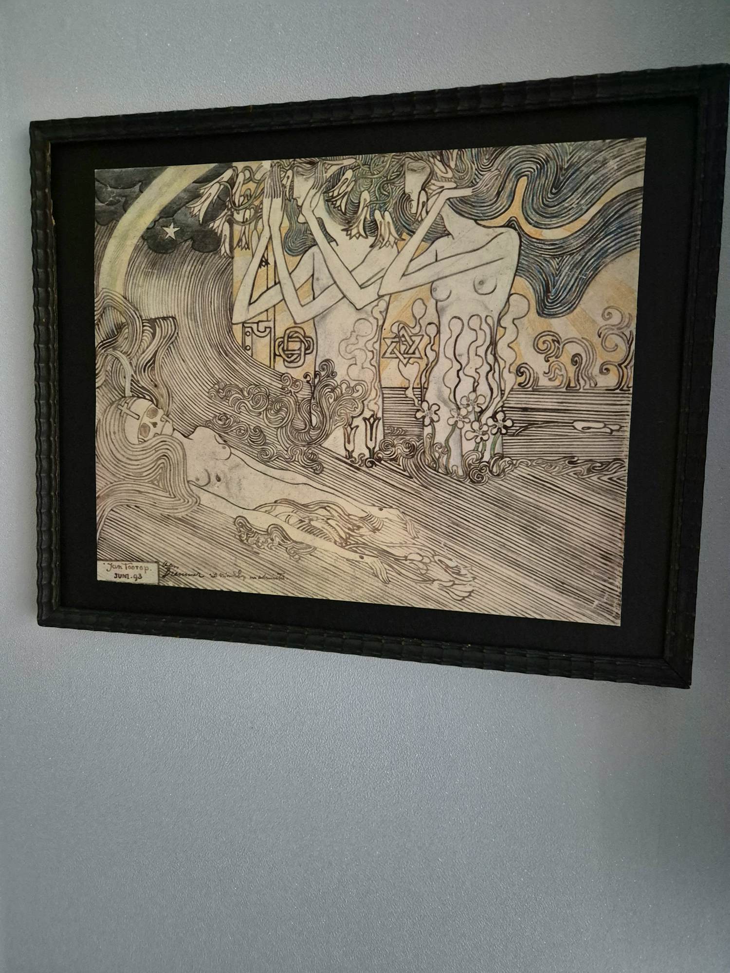 Jan Toorop - Twee vrouwen Treurend bij dode Non kopen? Bied vanaf 40!