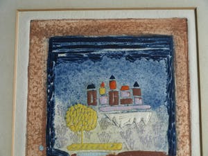 Louttre B. - ps. van Marc-Antoine Bissière (1926-2012) – Reliëfets , Zonder titel – ca 1970 kopen? Bied vanaf 50!