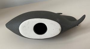 Niet of onleesbaar gesigneerd - Keramische sculptuur van een vis kopen? Bied vanaf 1!