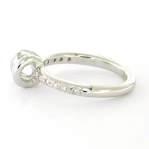 18k witgouden ring met briljant geslepen diamant tot. 0.25ct – F/G - VS/SI kopen? Bied vanaf 610!