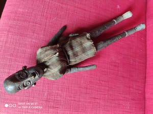 Dogon - houten POP, aangekleed kopen? Bied vanaf 1!