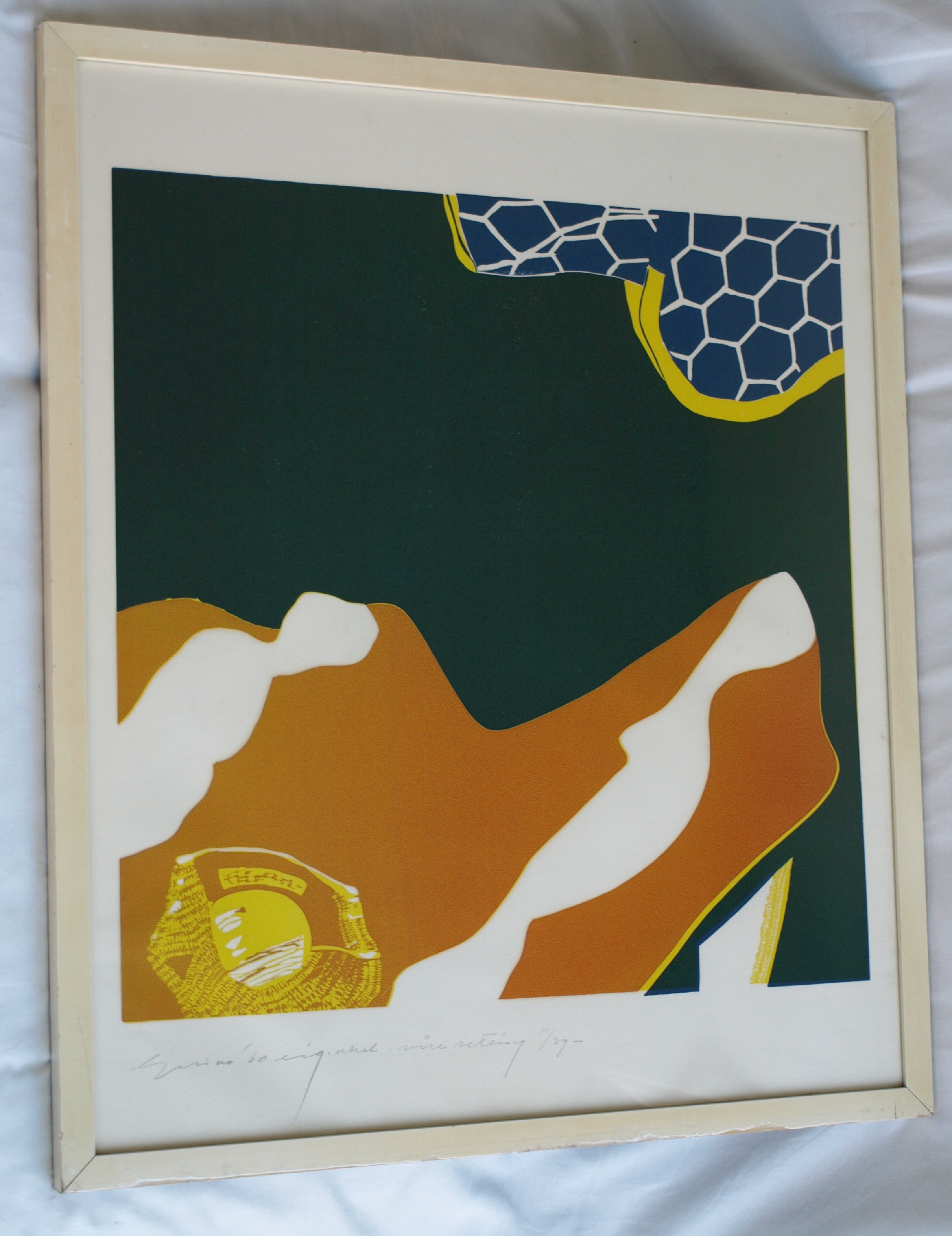 Niet of onleesbaar gesigneerd - Zeefdruk , Zonder titel - gesigneerd & ingelijst - 1968  kopen? Bied vanaf 1!