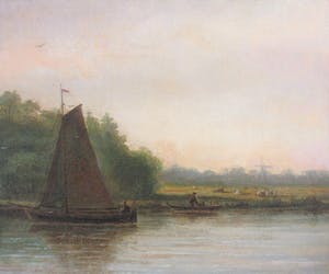 Sebastiaan Theodorus Voorn Boers - Stadsgezicht aan het water kopen? Bied vanaf 320!