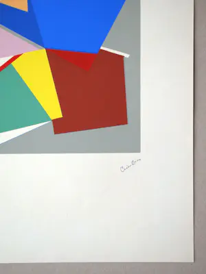 Cicero Dias - Composition abstrait - Originele zeefdruk - 1954 kopen? Bied vanaf 180!