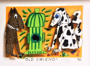 James Rizzi - dog eat dog / old friend kopen? Bied vanaf 850!