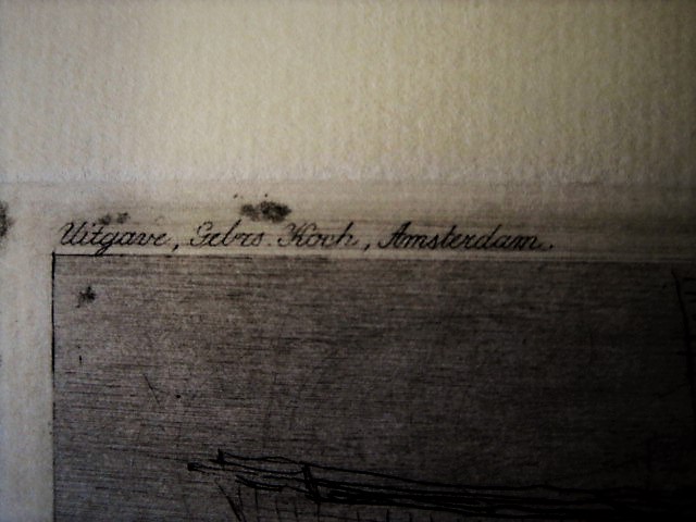 Henri Koetser - Sfeervolle Droge naald Ets "Molen en graanveld" gesigneerd. kopen? Bied vanaf 1!