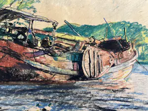 Martin Monnickendam - Tjalk op het water kopen? Bied vanaf 320!