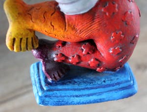 Clemens Briels - sculptuur Leaf from umbrella-tree in head kopen? Bied vanaf 99!