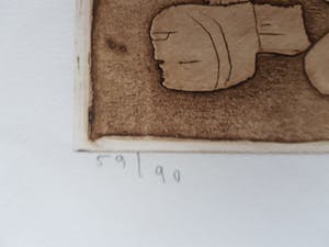 Jan Montyn - kleurenets 59/90, gesigneerd en gedateerd 1997 kopen? Bied vanaf 1!