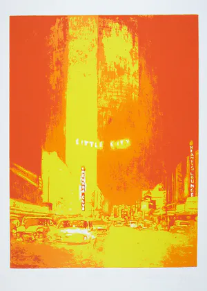 Niet of onleesbaar gesigneerd - Zeefdruk, Little city kopen? Bied vanaf 1!