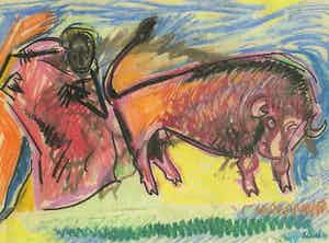 Henk van den Idsert - Stierengevecht verkocht voor € 49!