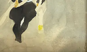 Niet of onleesbaar gesigneerd - cartoon - aquarel - jaren '30/'40 kopen? Bied vanaf 1!