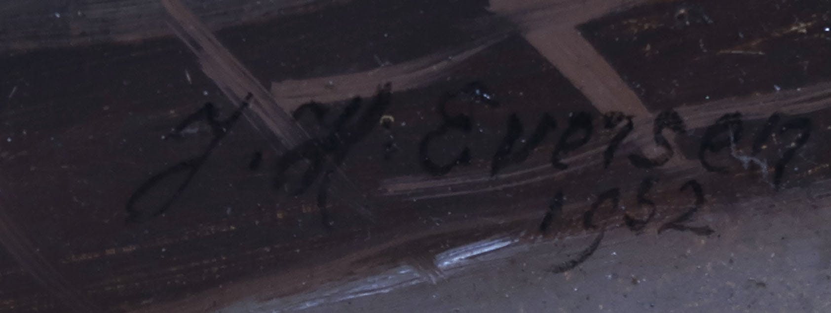 Jan Eversen - Olieverf op paneel, Studie Gieterij Stork Hengelo - Ingelijst kopen? Bied vanaf 300!