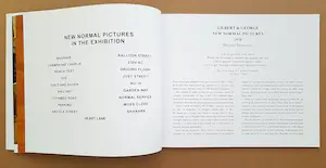 Gilbert & George - Katalog: New Normal Pictures, von beiden Künstlern handsigniert kopen? Bied vanaf 59!