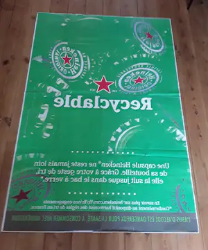 Niet of onleesbaar gesigneerd - Unieke, zeldzame Franse billboardposter Heineken kopen? Bied vanaf 1!