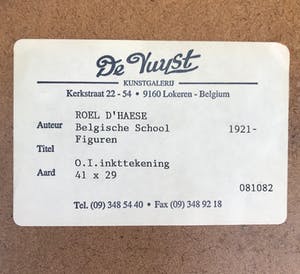 Roel D'Haese - Inkttekening op papier - Handgesigneerd - 1964 kopen? Bied vanaf 145!