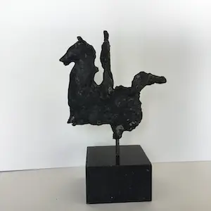 Brons (Onbekend) - Paard en mens kopen? Bied vanaf 1!