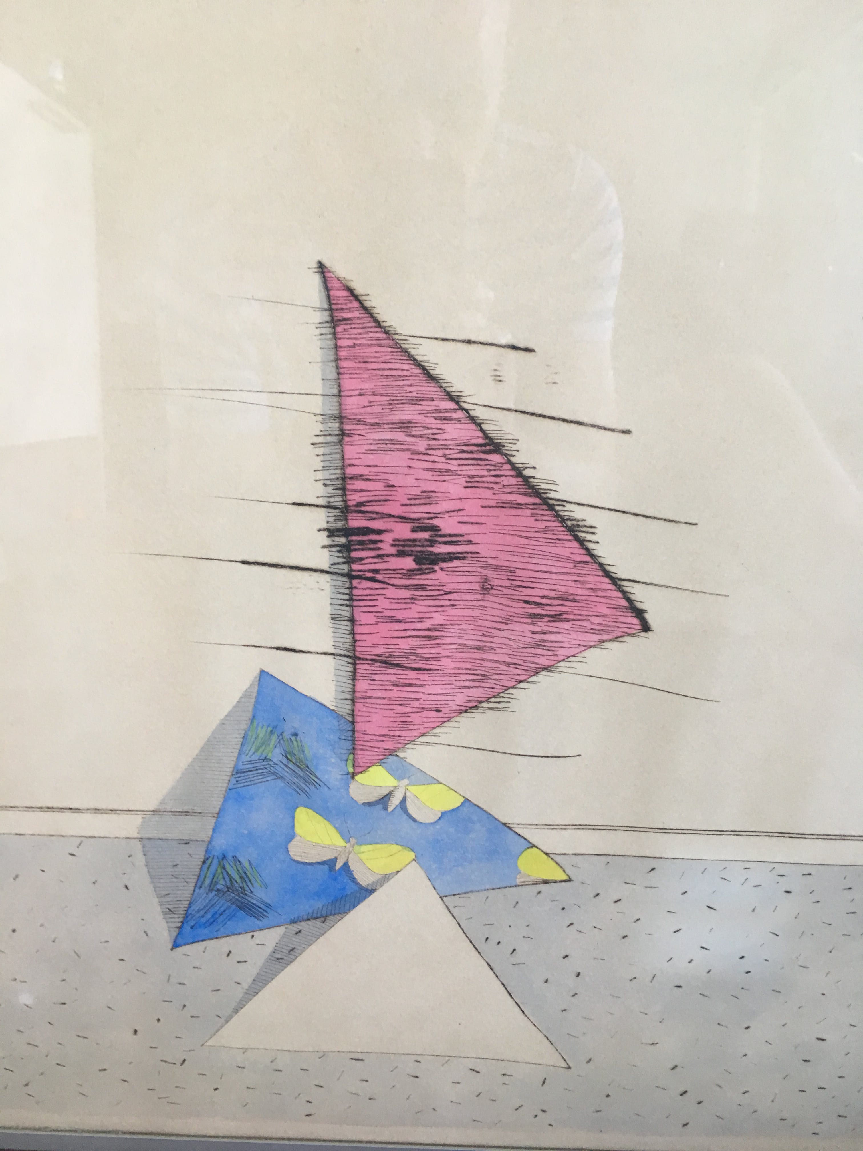 Arno Kramer - Ingekleurde ets, ingelijst. kopen? Bied vanaf 100!