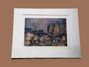 Jan Michels - in 1972 geschilderde Gouache "Nachtlandschap" potloodgesigneerd kopen? Bied vanaf 43!
