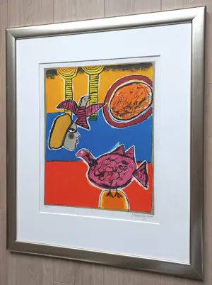 Corneille - La fiancée du fleuve, zeefdruk (mooi ingelijst) kopen? Bied vanaf 275!