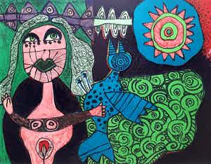 Corneille - Été baroque, litho verkocht voor € 250!