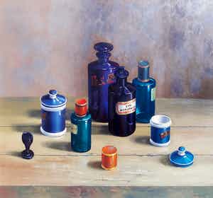 Evert Dijkstra - Stilleven, olieverf op paneel (mooi ingelijst) verkocht voor € 995!