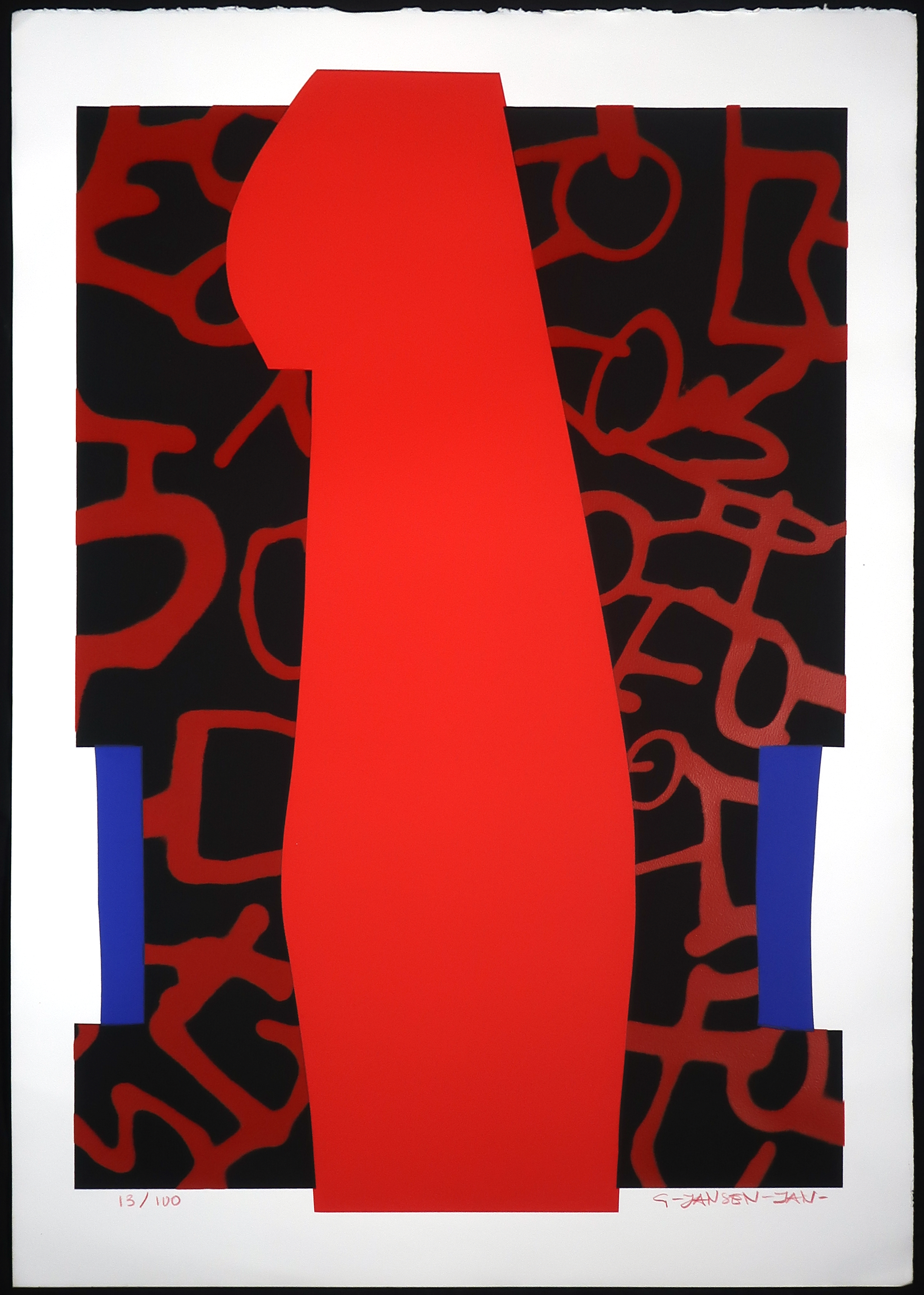 Geert Jan Jansen - Zeefdruk, One (groot) kopen? Bied vanaf 50!