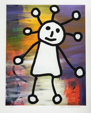 Paul Indrek Kostabi - LAATSTE KANS!!! Gesigneerde, kleurrijke giclée - Pop Up - 2014 - 58/75 kopen? Bied vanaf 1!