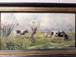 Henk Poeder - Landschap met Koeien kopen? Bied vanaf 90!