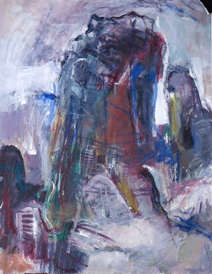 Franscz Witte - Acryl op papier, Zonder titel kopen? Bied vanaf 1!