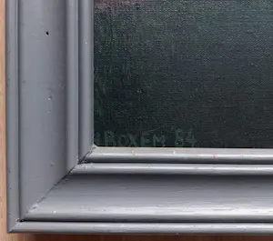 Hans Boxem - Vervallen huis met wasgoed, olieverf op doek (netjes ingelijst, redelijk groot) kopen? Bied vanaf 350!